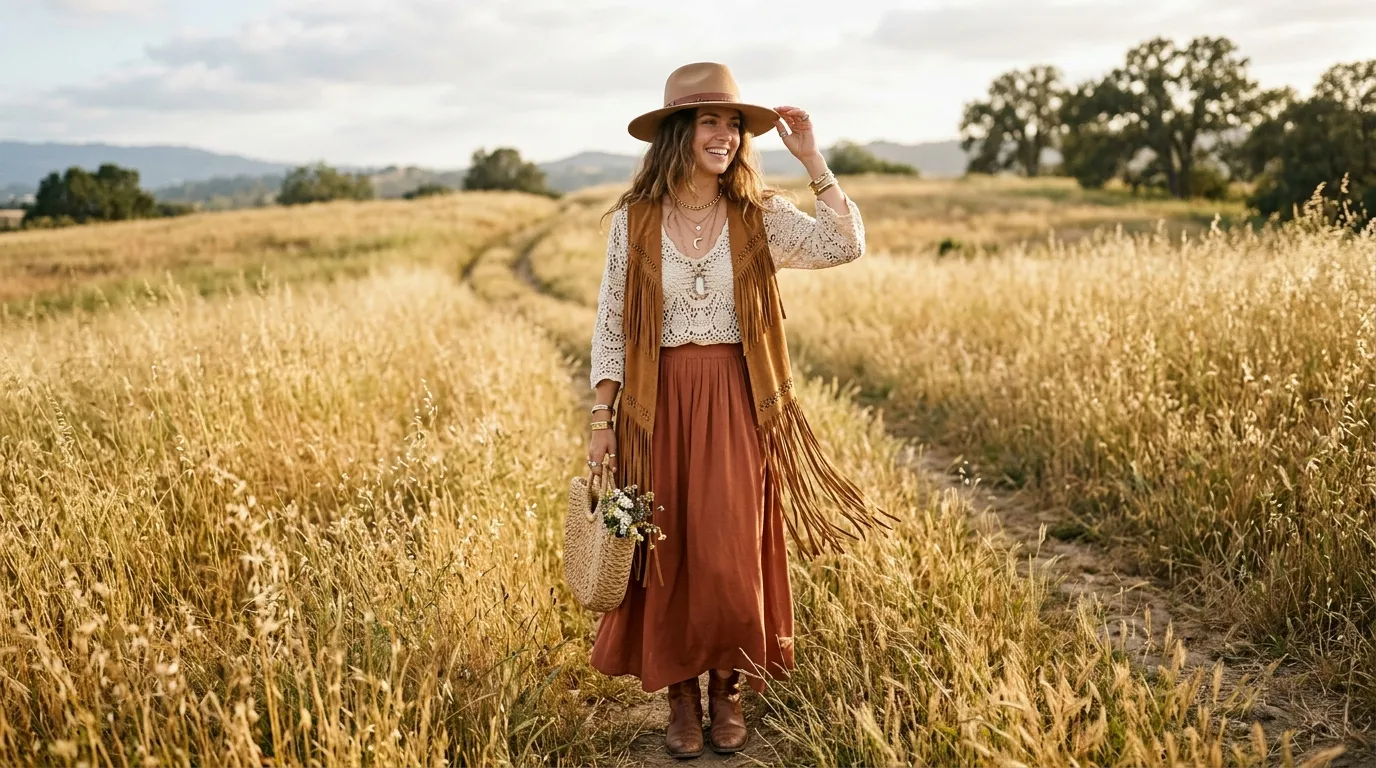 Boho and Hippie Inspired Looks Fringe, Crochet, and Flow