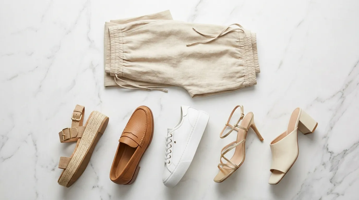 Choosing the Right Shoes for Wide Leg Linen Pants