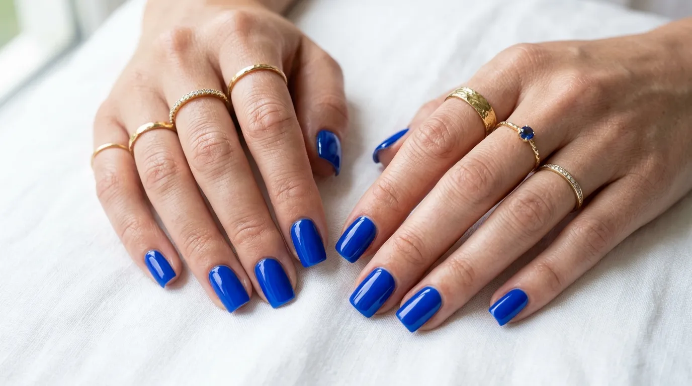 Cobalt Blue Nails