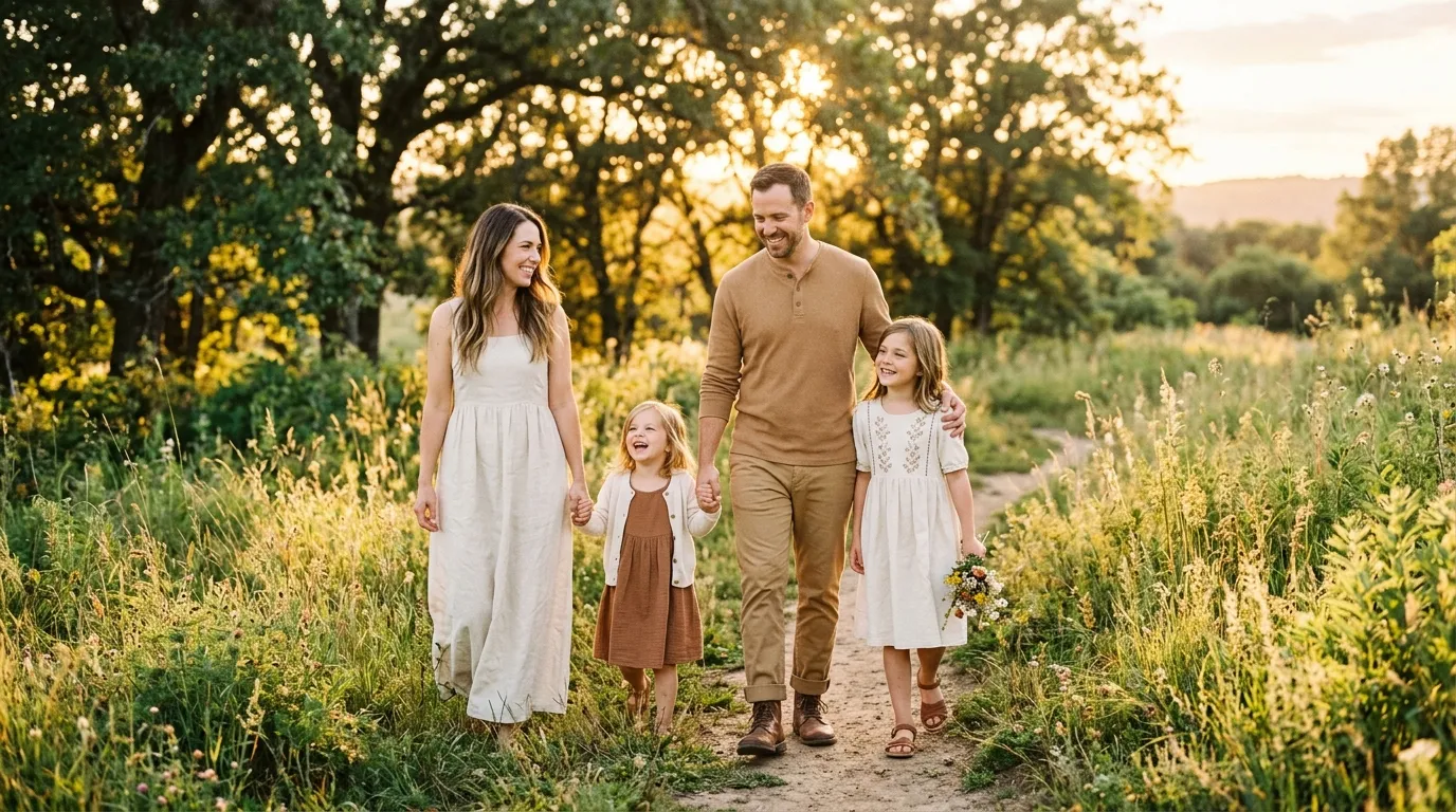 Cream and Warm Brown for a Classic Outdoor Look