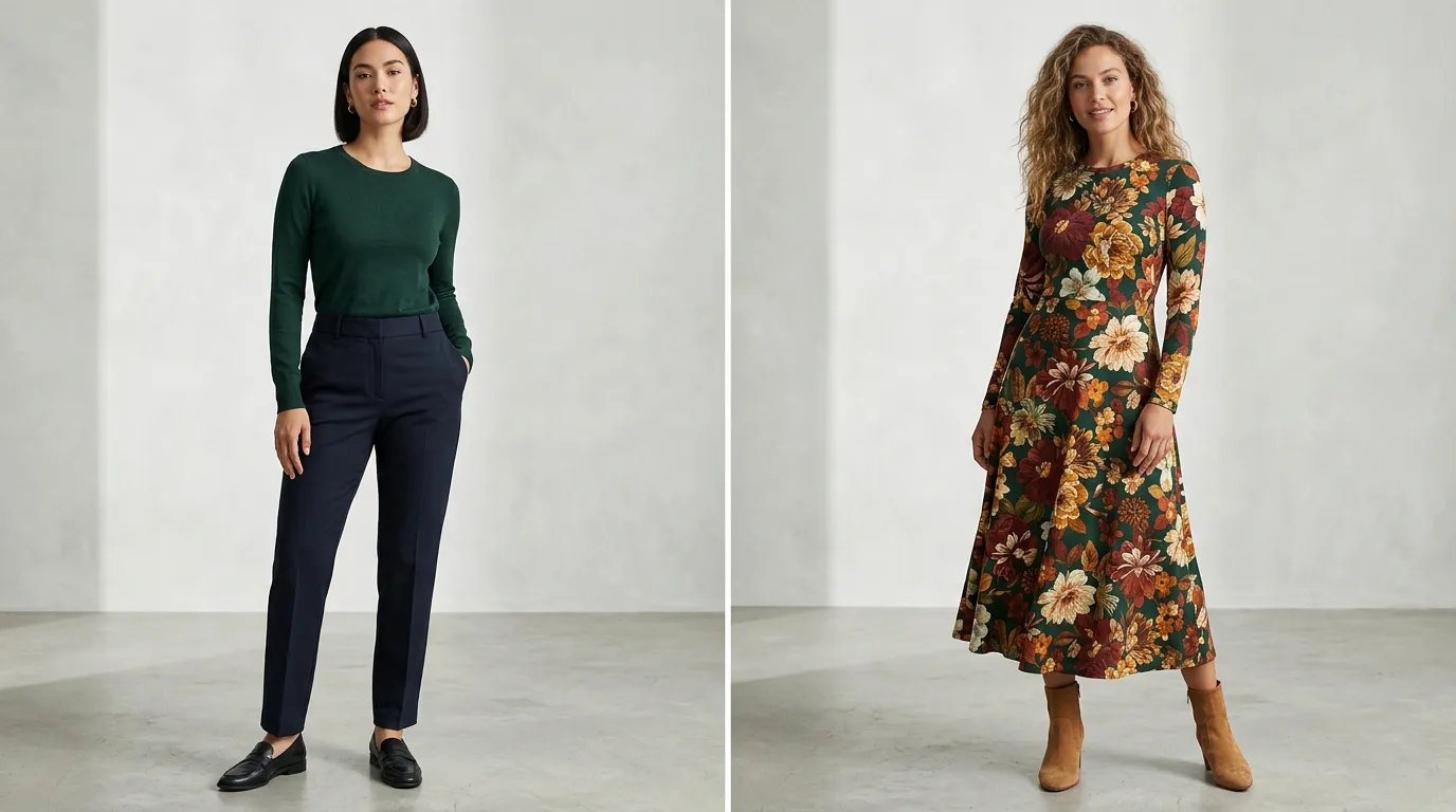 Dark Colors and Strategic Prints