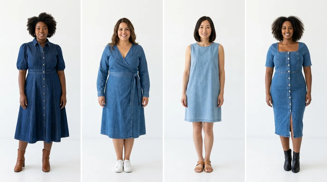 How to Choose the Right Denim Dress for Your Body Type