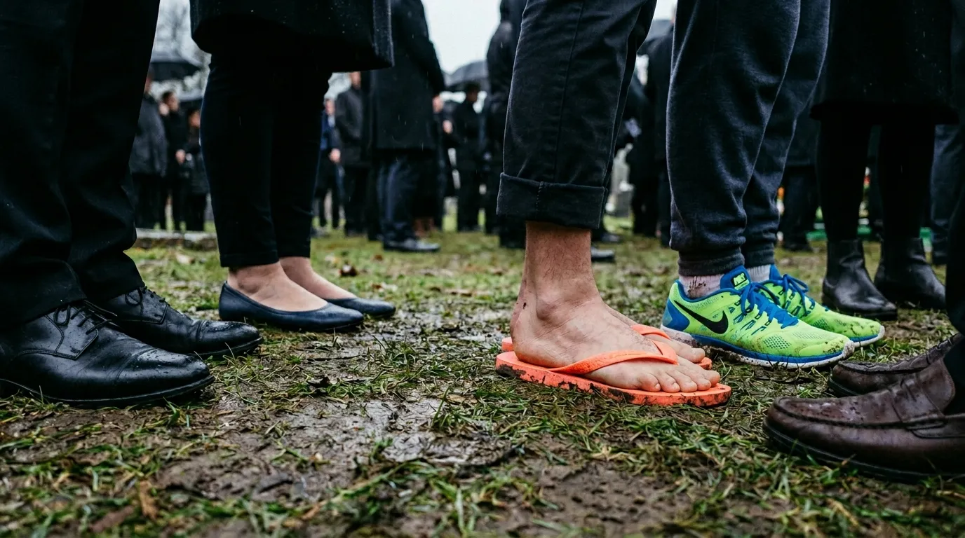 Inappropriate Footwear That Looks Out of Place