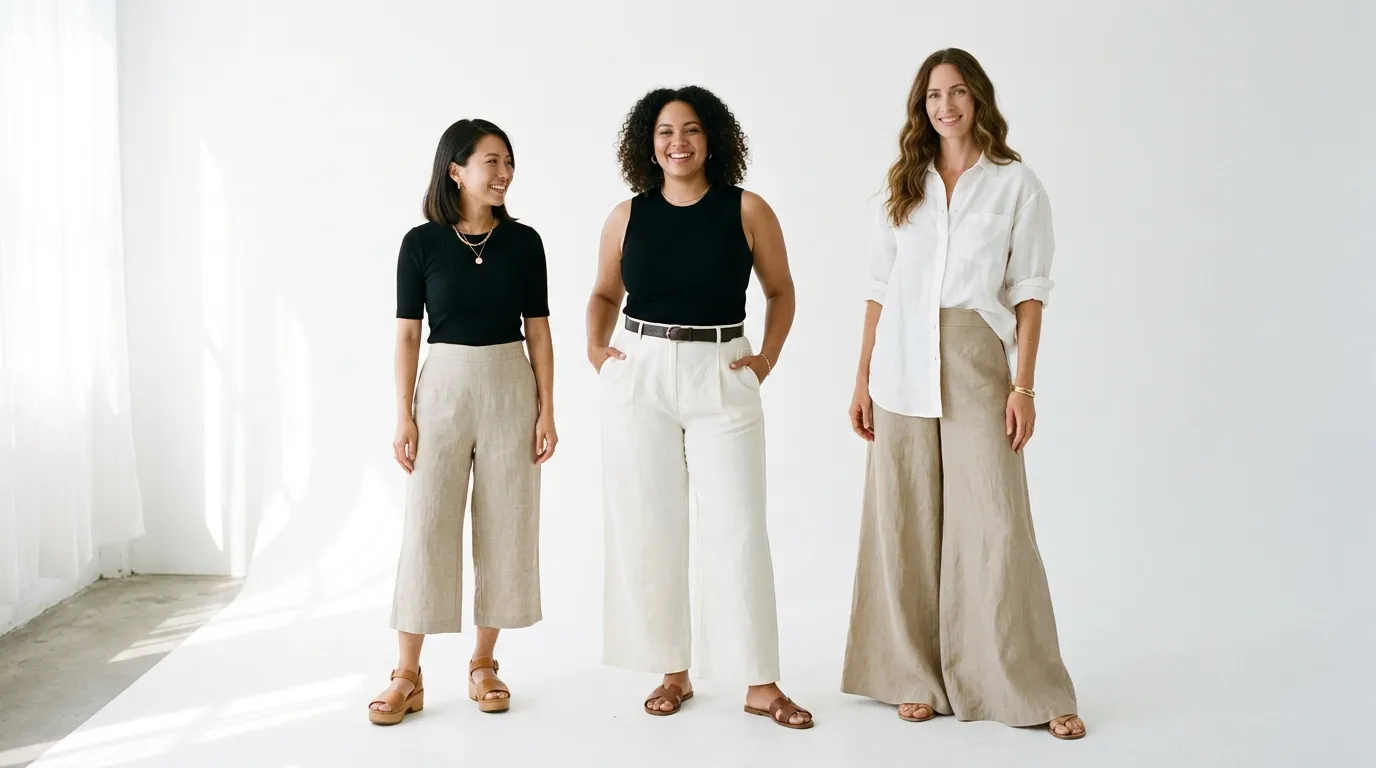 Styling Wide Leg Linen Pants for Different Body Types