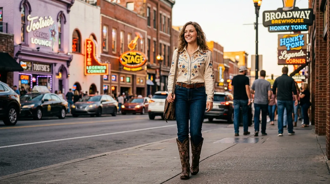 The Classic Denim and Boots Combination