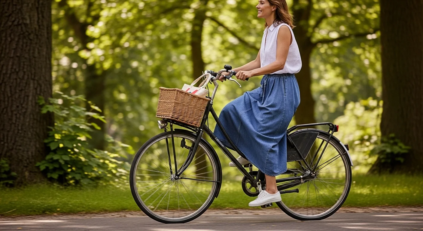 The Denim Maxi Skirt and Breezy Top