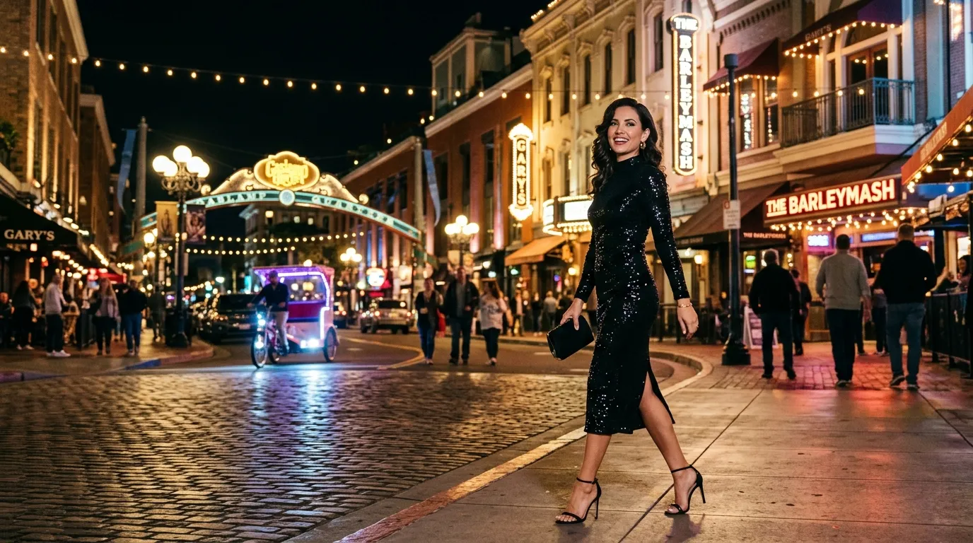 The Gaslamp Quarter Night Out Look
