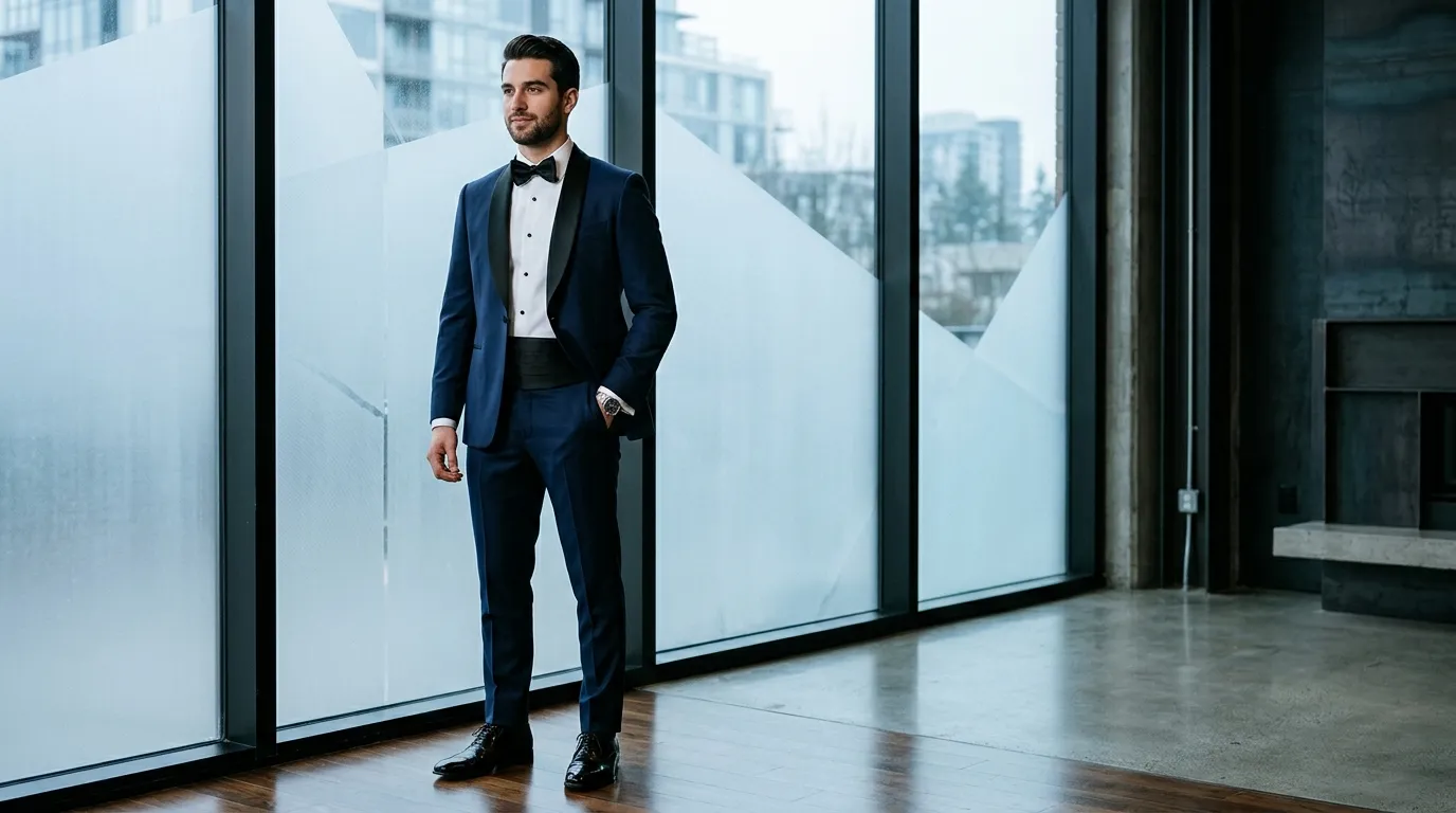 The Midnight Blue Tuxedo The Midnight Blue Tuxedo