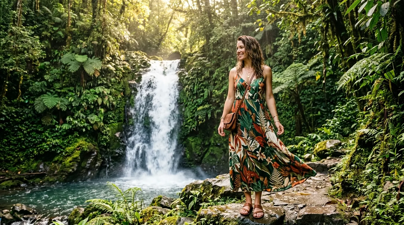 The Tropical Print Maxi Dress