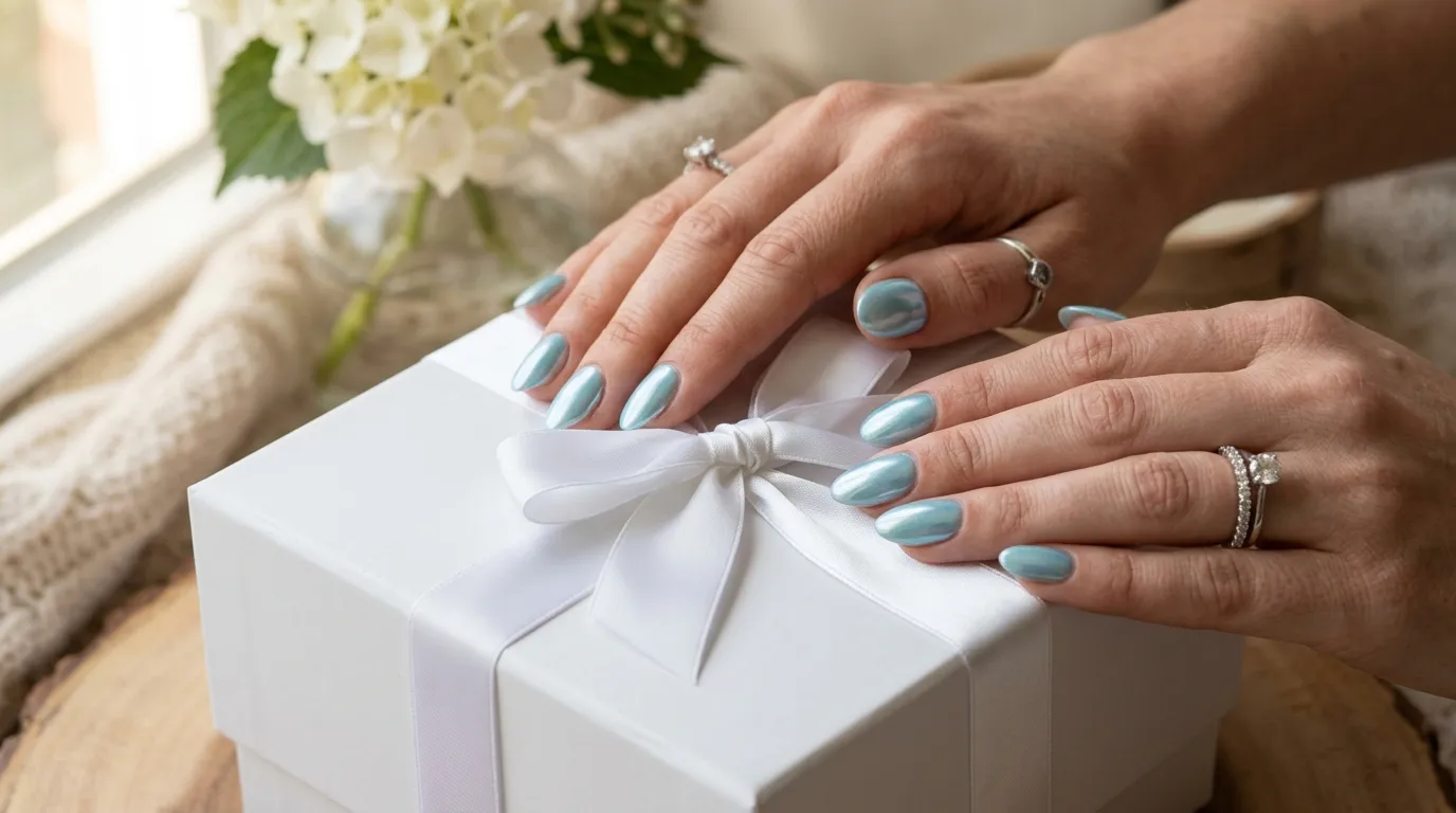 Tiffany Blue Nails