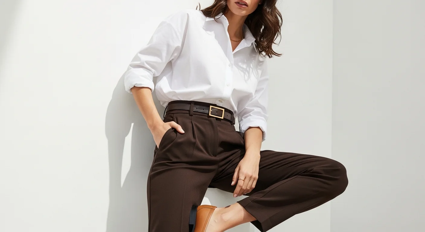 women wearing chocoloate color brown