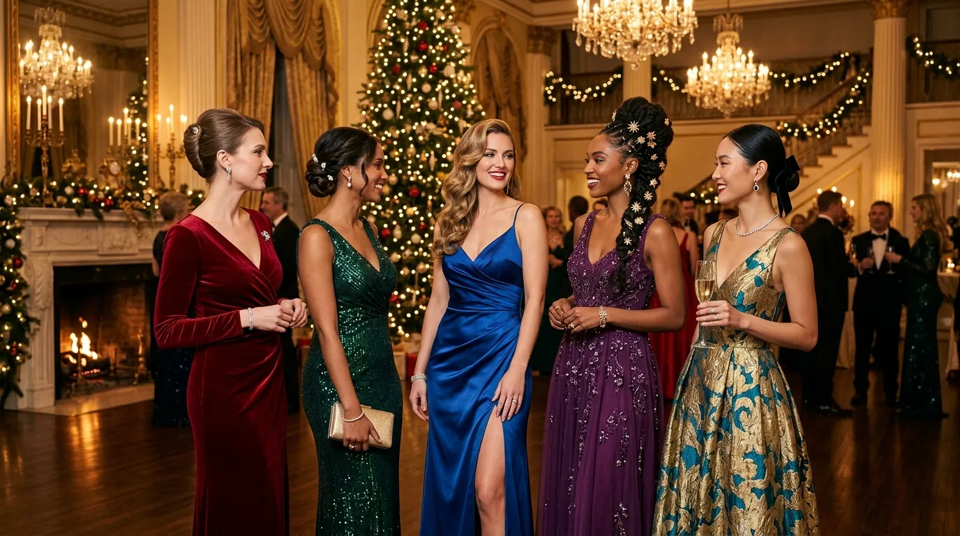 1 through 5 Stylish Christmas Hairstyles for Formal Occasions