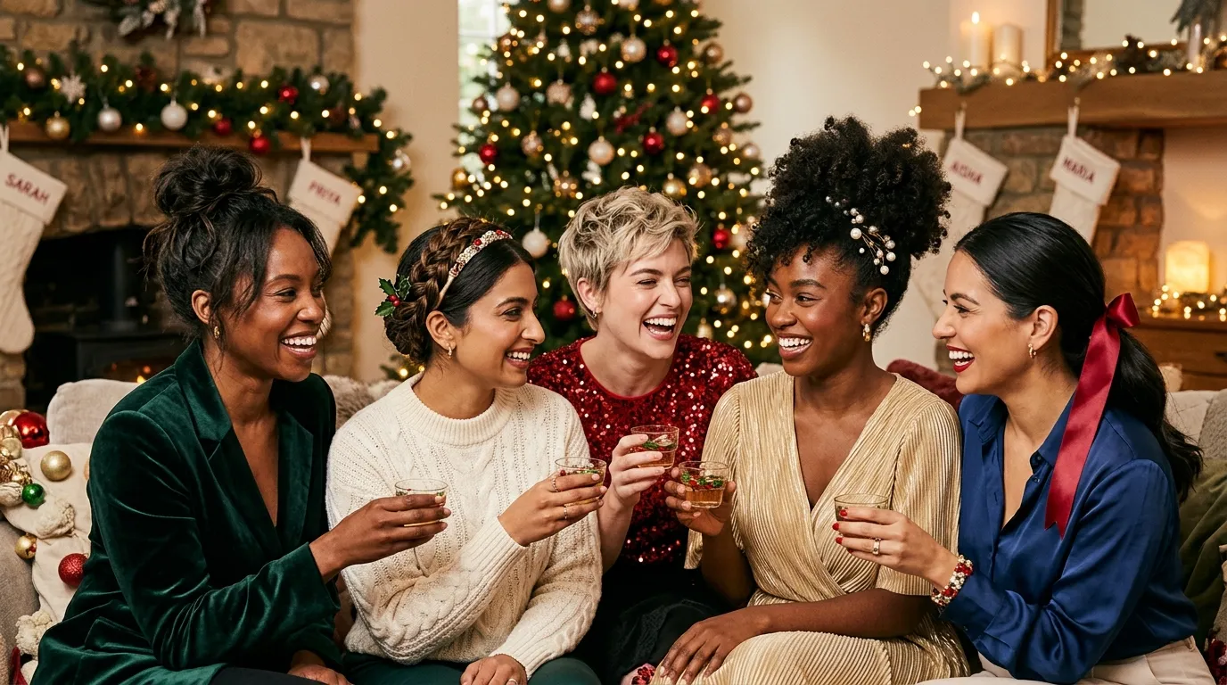 11 through 15 Modern and Effortless Festive Christmas Hair Ideas
