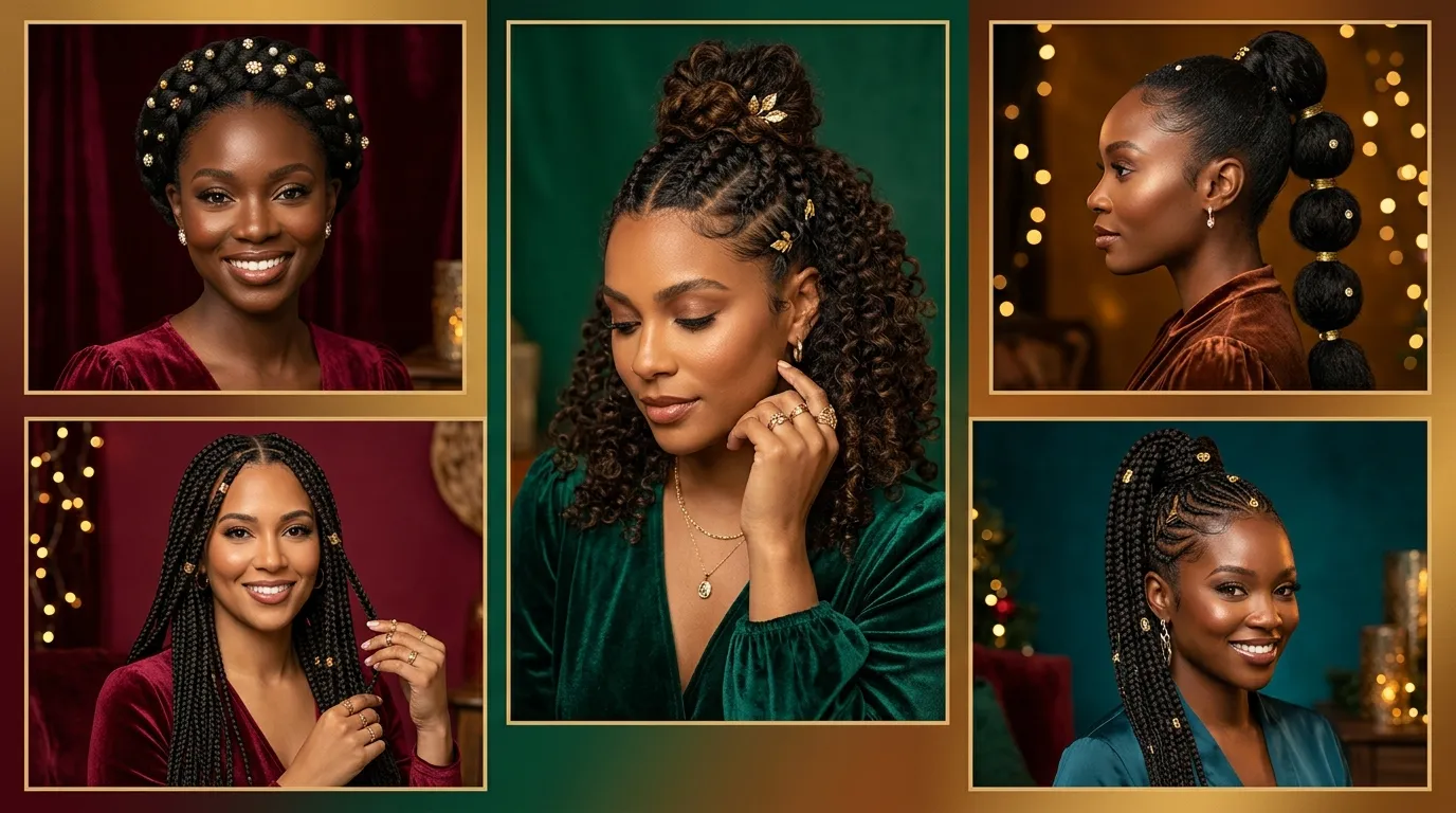 6 through 10 Braided Looks That Bring Festive Texture