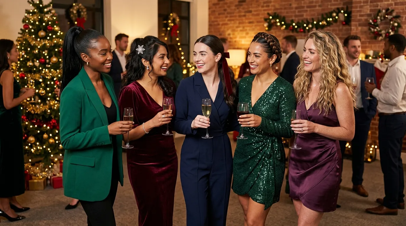 6 through 10 Stylish Christmas Hairstyles for the Office Party