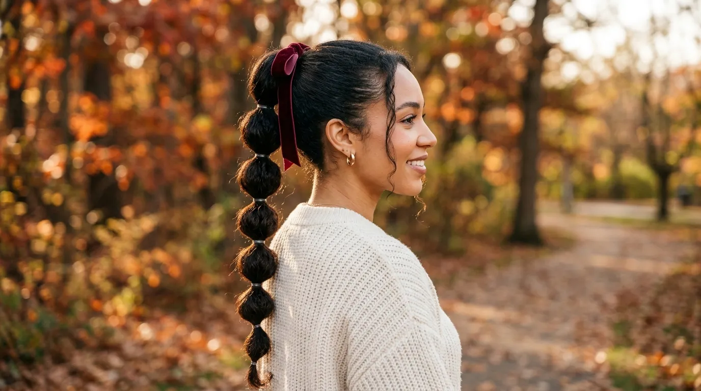 Bubble Braid Ponytail