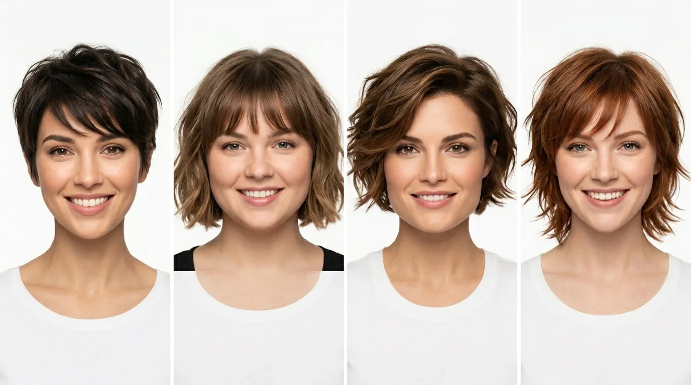 Chic Short Hairstyles by Face Shape and Hair Type Chic Short Hairstyles by Face Shape and Hair Type