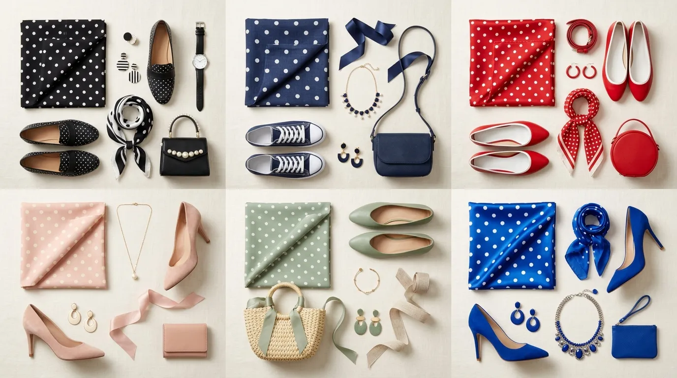 Choosing the Right Colors for Polka Dot Outfits Choosing the Right Colors for Polka Dot Outfits