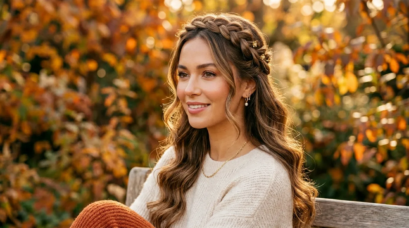 Half Up Crown Twist