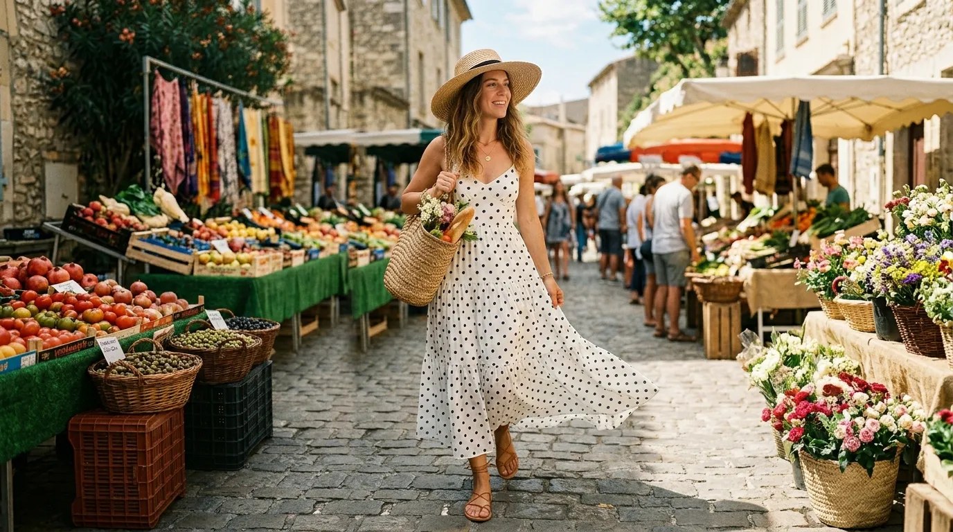 Polka Dot Maxi Dress for Summer Polka Dot Maxi Dress for Summer