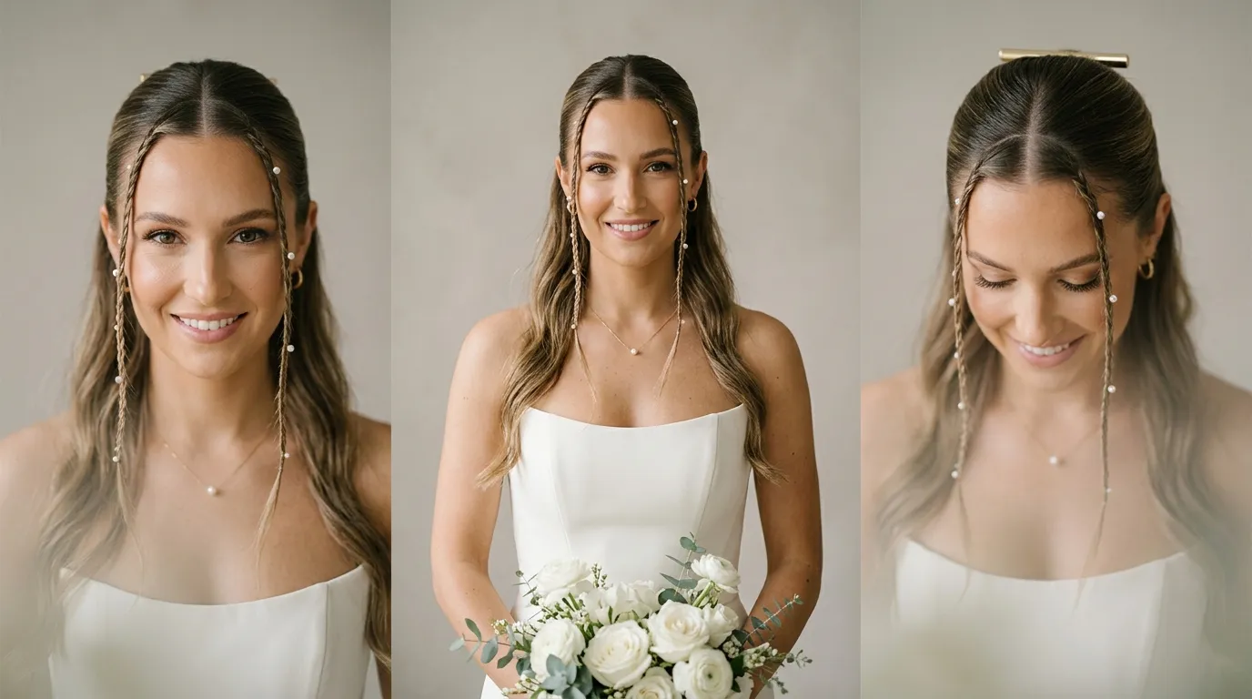 Sleek Half Up With Modern Accents