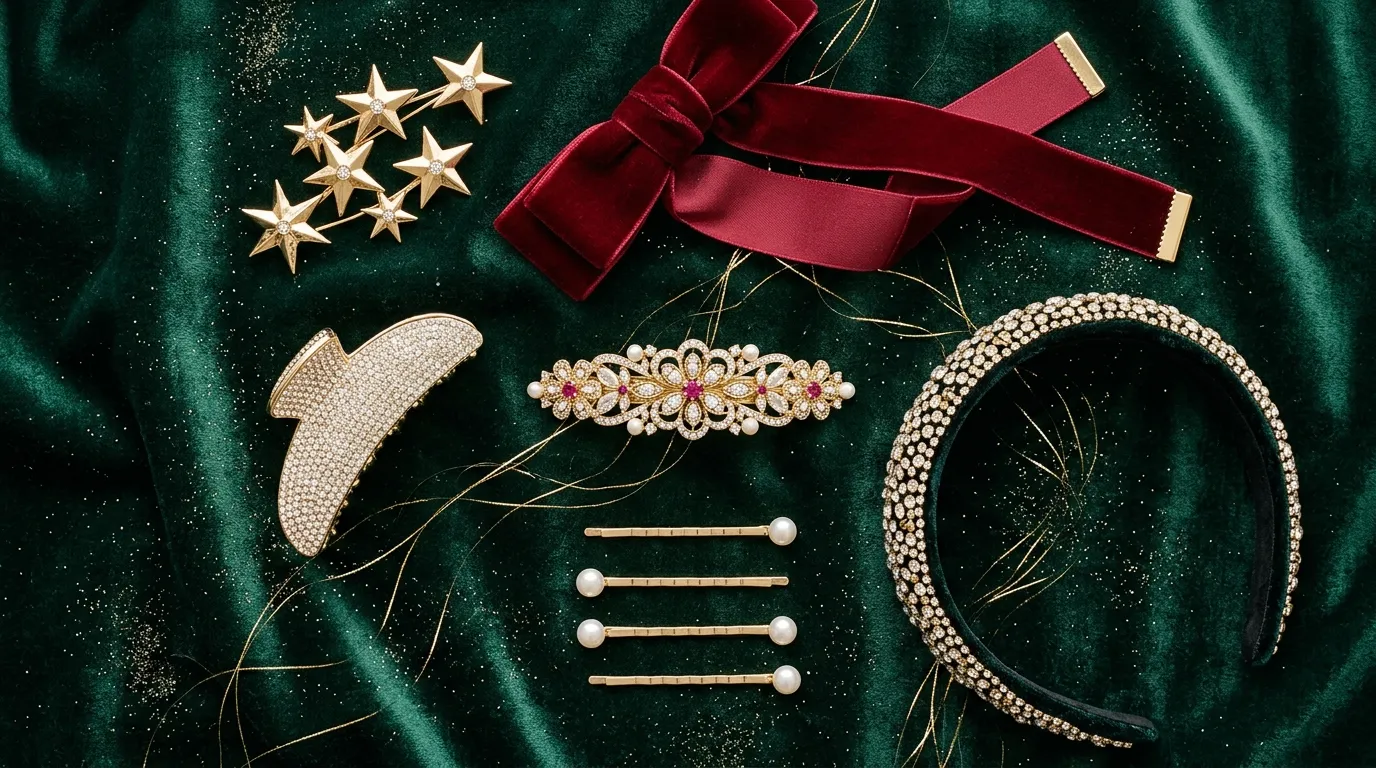 The Accessories That Make Every Stylish Christmas Hairstyle Complete