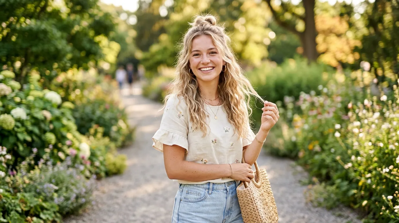 The Half Up Bun Casual Charm With a Modern Edge