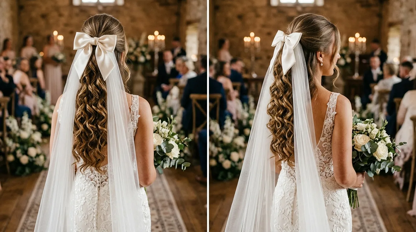 The Half Up With Cascading Curls