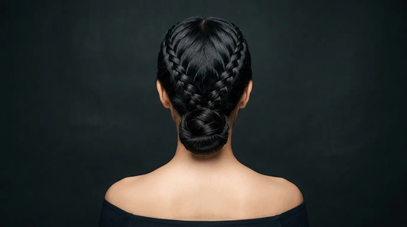 The V Shaped Braid Updo The V Shaped Braid Updo