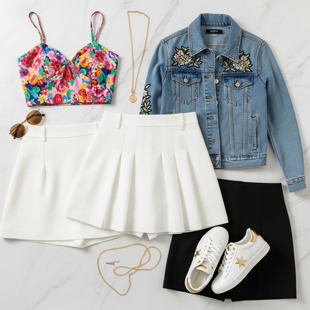 10-Gorgeous-Short-White-Skirt-Outfits-Youll-Wear-On-Repeat