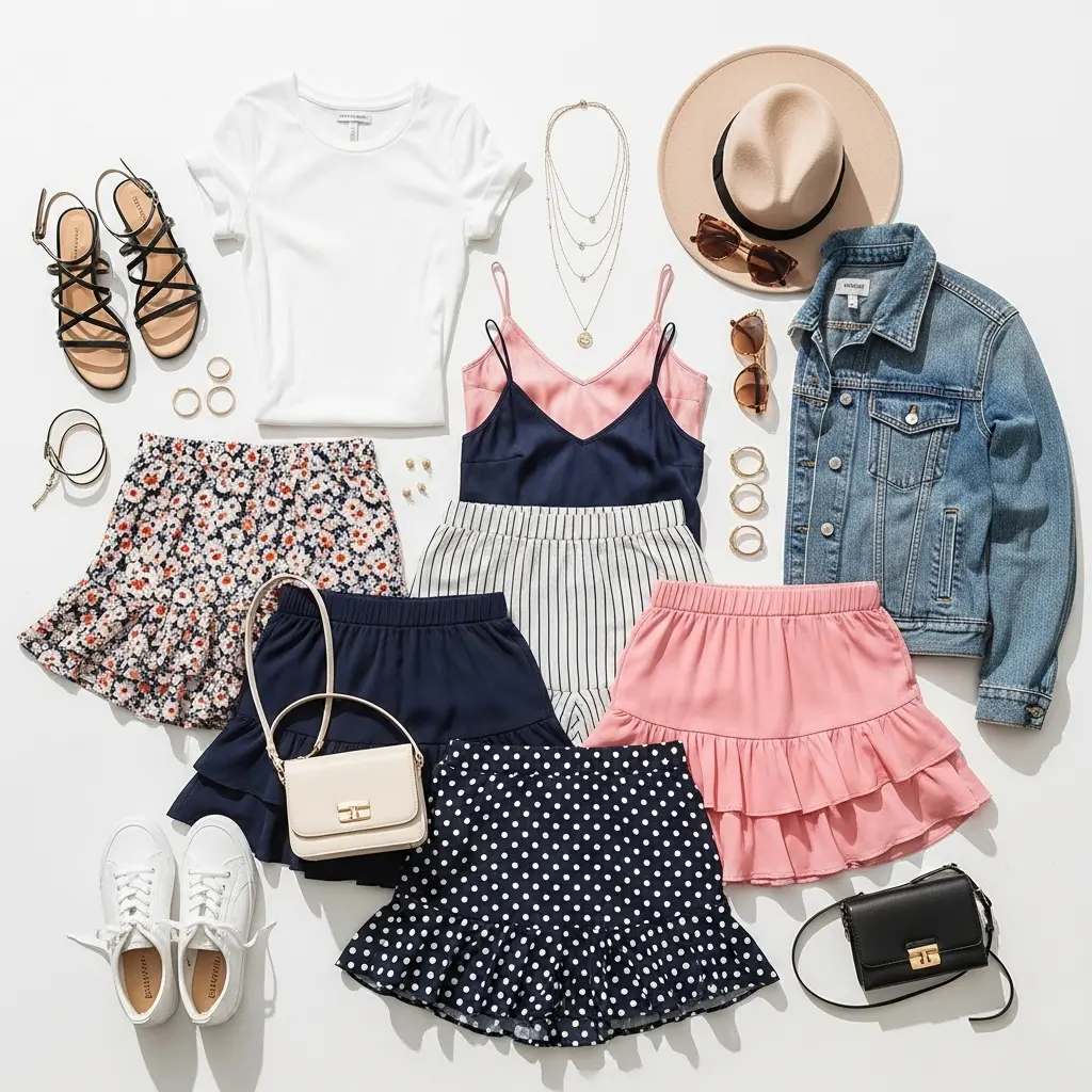 Classic White Tee and Sneakers