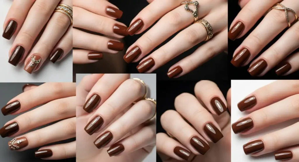 Best Brown Chrome Nails Ideas