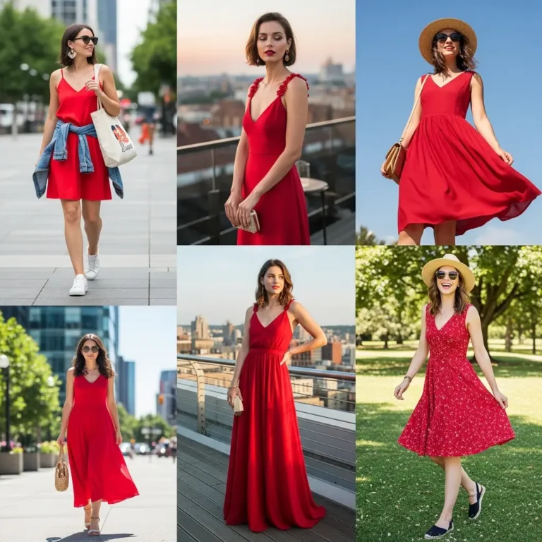 10+ Cute Red Dress Outfits That Bring All the Bold Energy