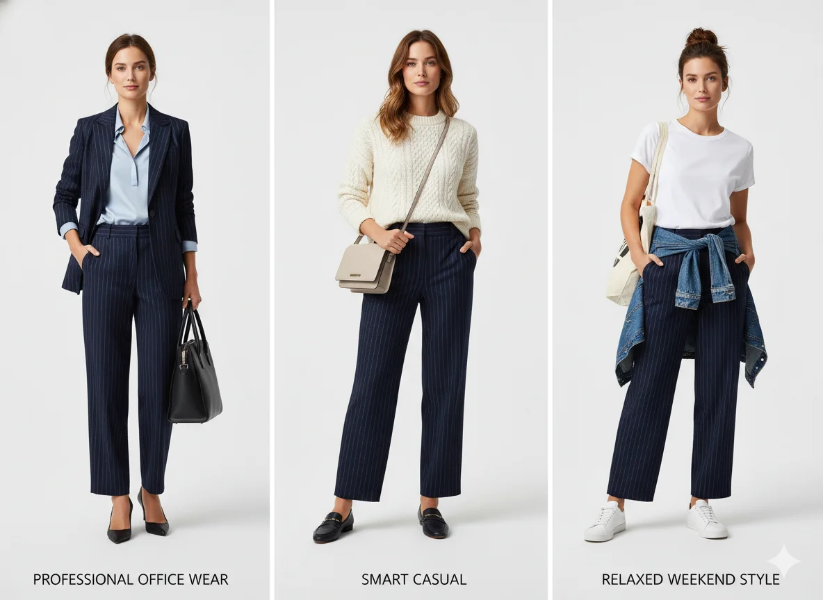10+ Pinstripe Pants Outfits That Totally Redefine Chic