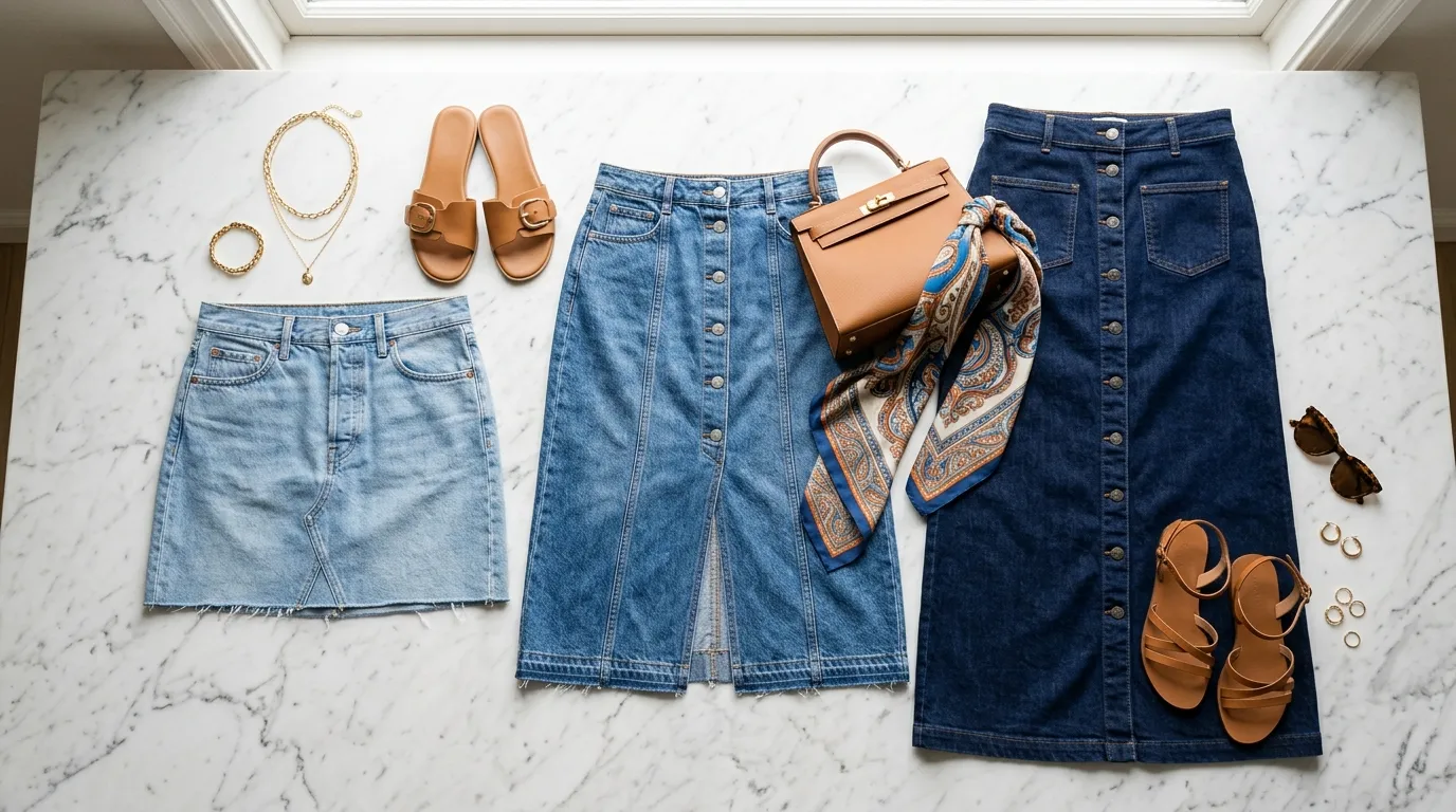 10+ Chic Jean Skirt Outfits That Will Elevate Your Everyday Style
