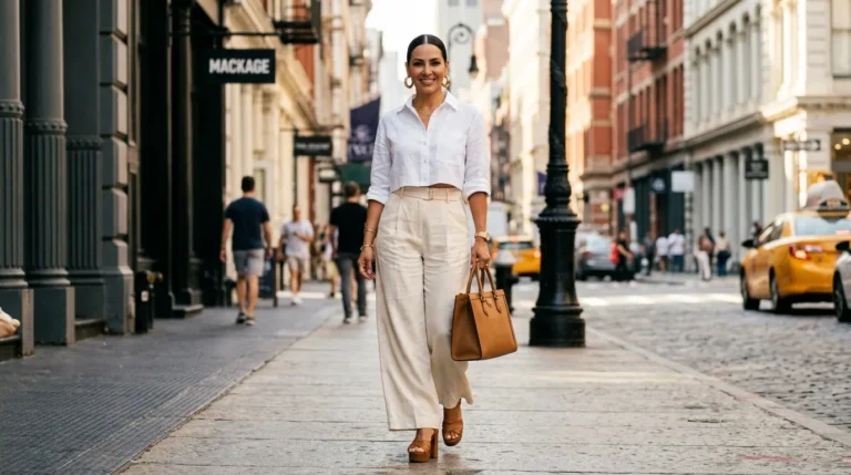 10 Plus Wide Leg Linen Pants Outfits Like Jennifer Lopez